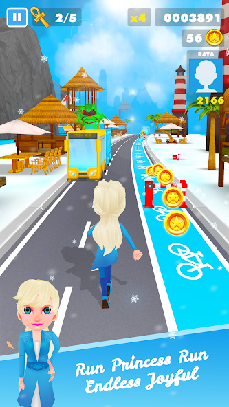Subway Icy Princess Rush Mod屏幕截圖1