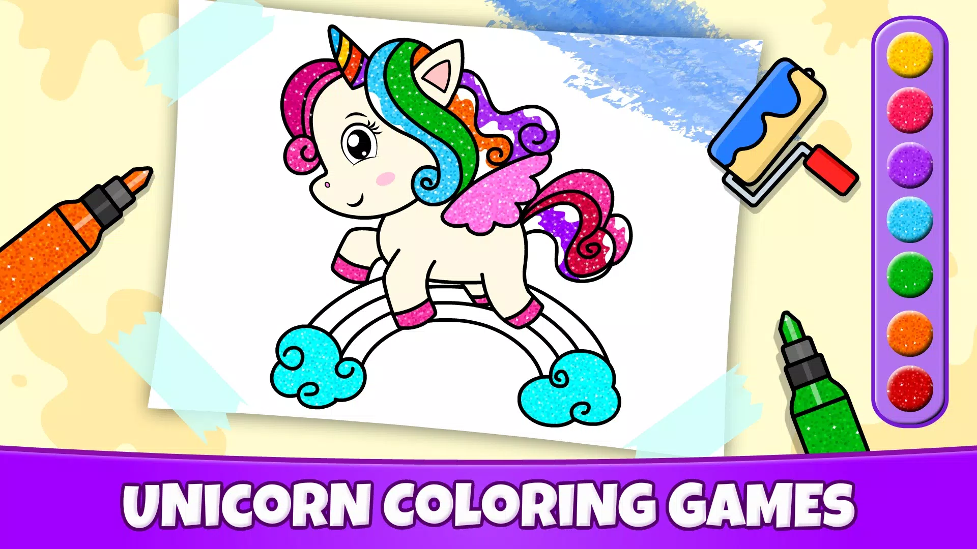 Unicorn Coloring スクリーンショット 1