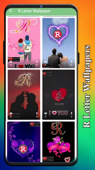 R Letter Wallpaper - Photos স্ক্রিনশট 2