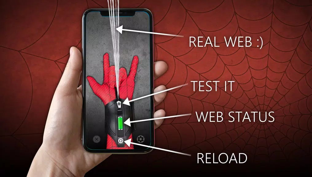 Spider Web Shooter Simulator 스크린 샷 1