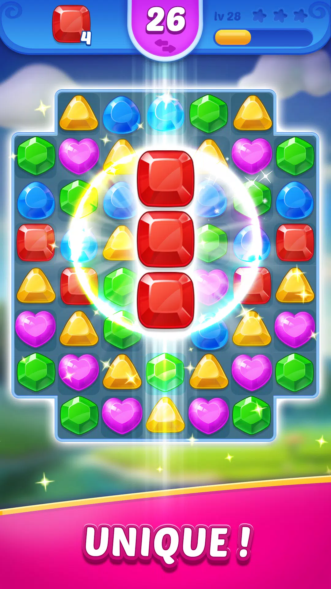 Jewel Blast Time - Match 3 экрана 1