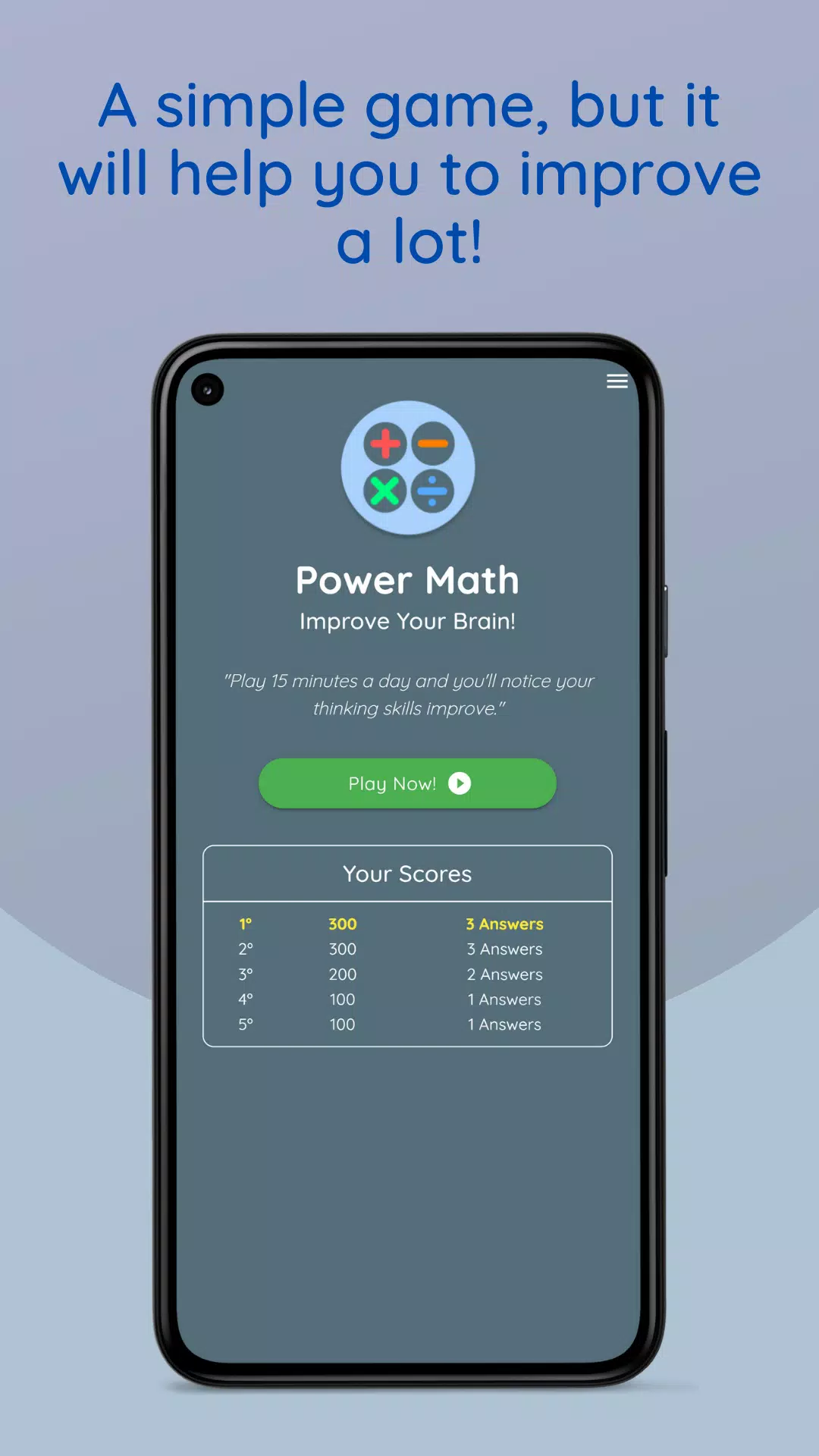 Math Games: Power Brain 스크린 샷 1