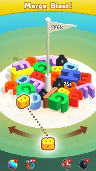 Merge Blocks 3D - 2048 Puzzle Ekran Görüntüsü 2