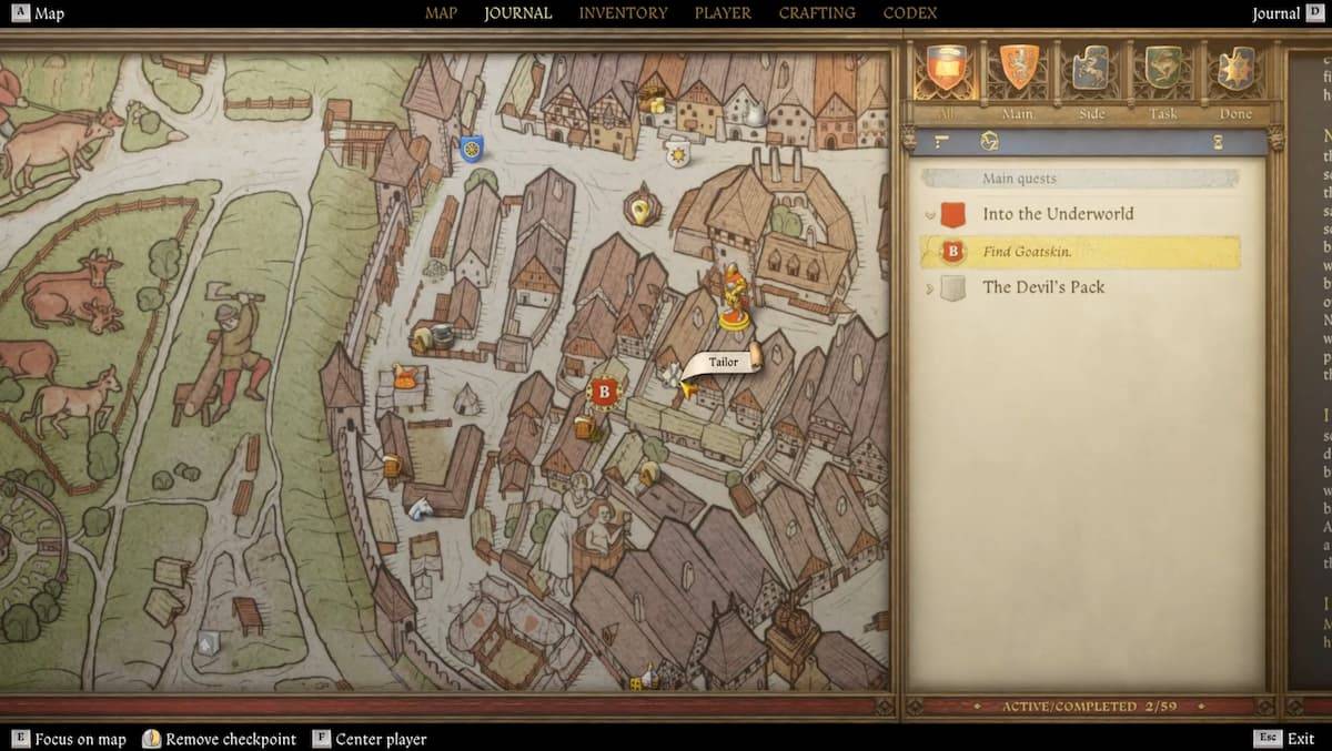 Goatshin Locatie in Kingdom Come: Deliverance 2