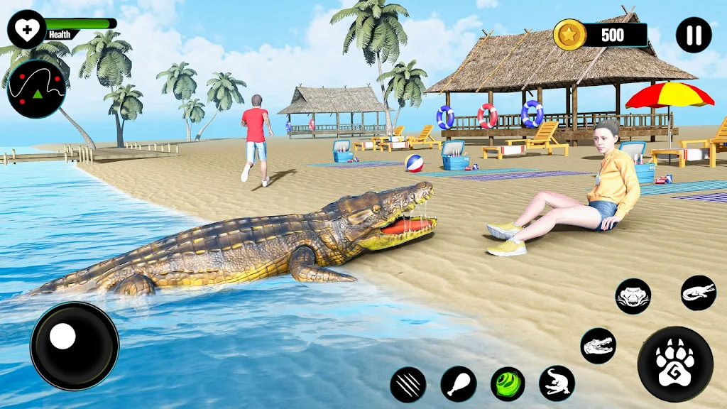 Crocodile Attack Animal games屏幕截圖2