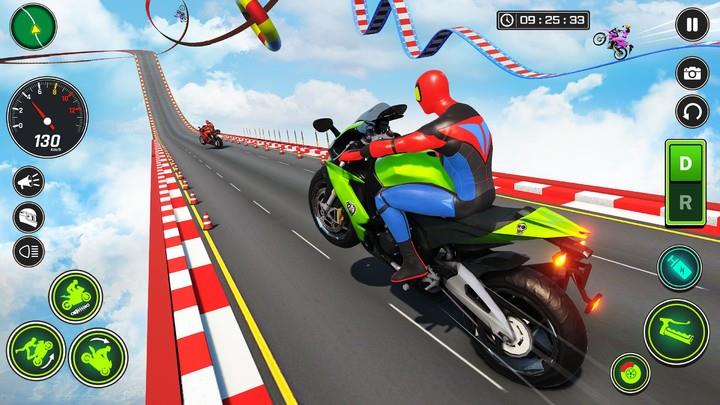 Superhero Bike Stunt Games GT captura de pantalla 4