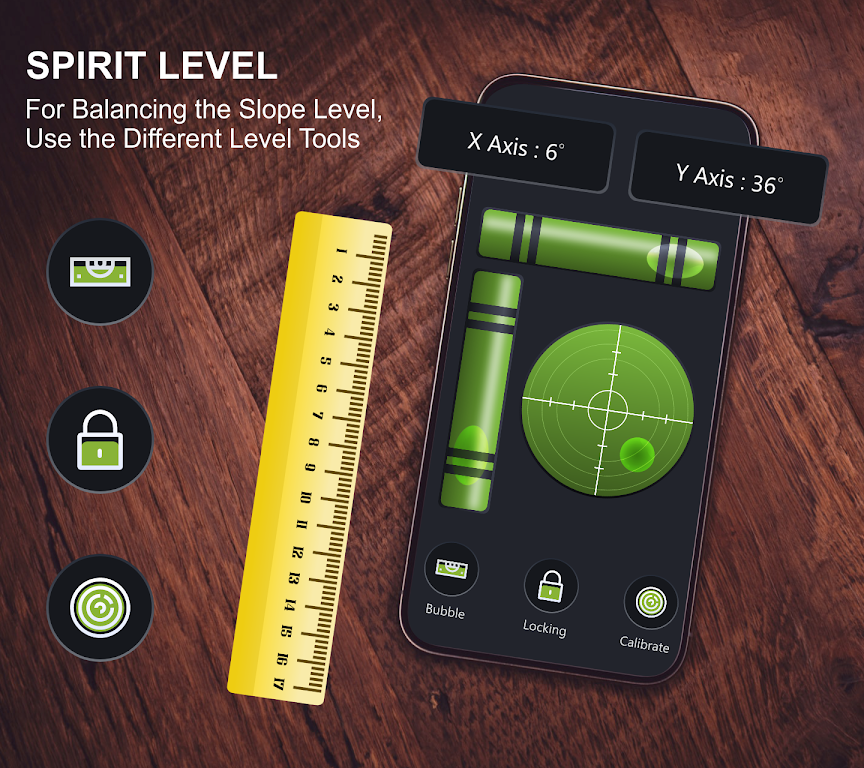 ภาพหน้าจอ Spirit level - Bubble level 3