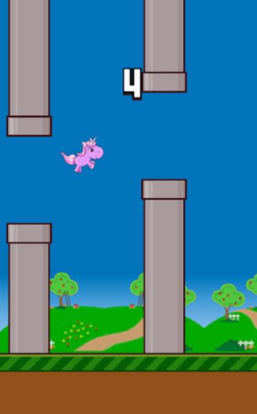 ภาพหน้าจอ Flappy Unicorn 4