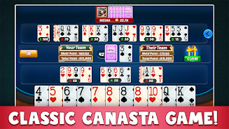 Canasta Plus Offline Card Game экрана 1