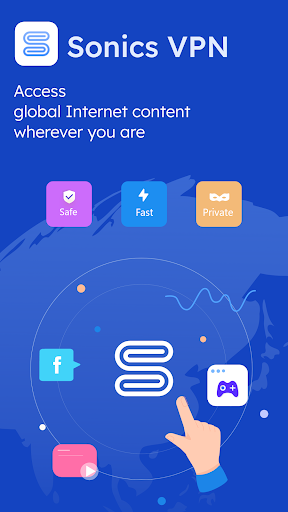 Sonics VPN - Fast VPN proxy screenshot 1