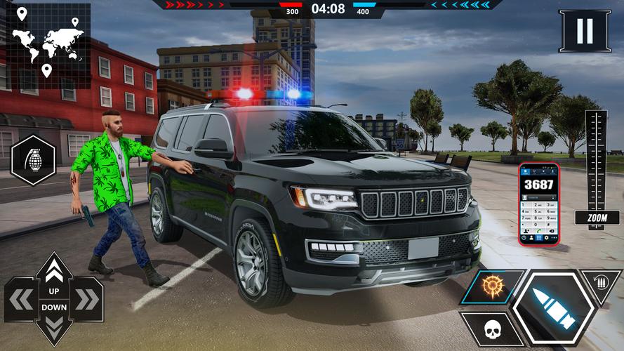 US police Cars Transport truck экрана 1