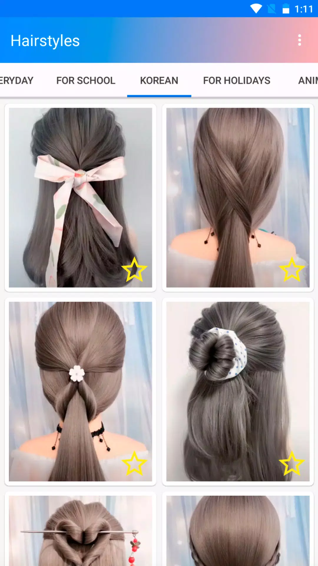 ภาพหน้าจอ Easy hairstyles step by step 2