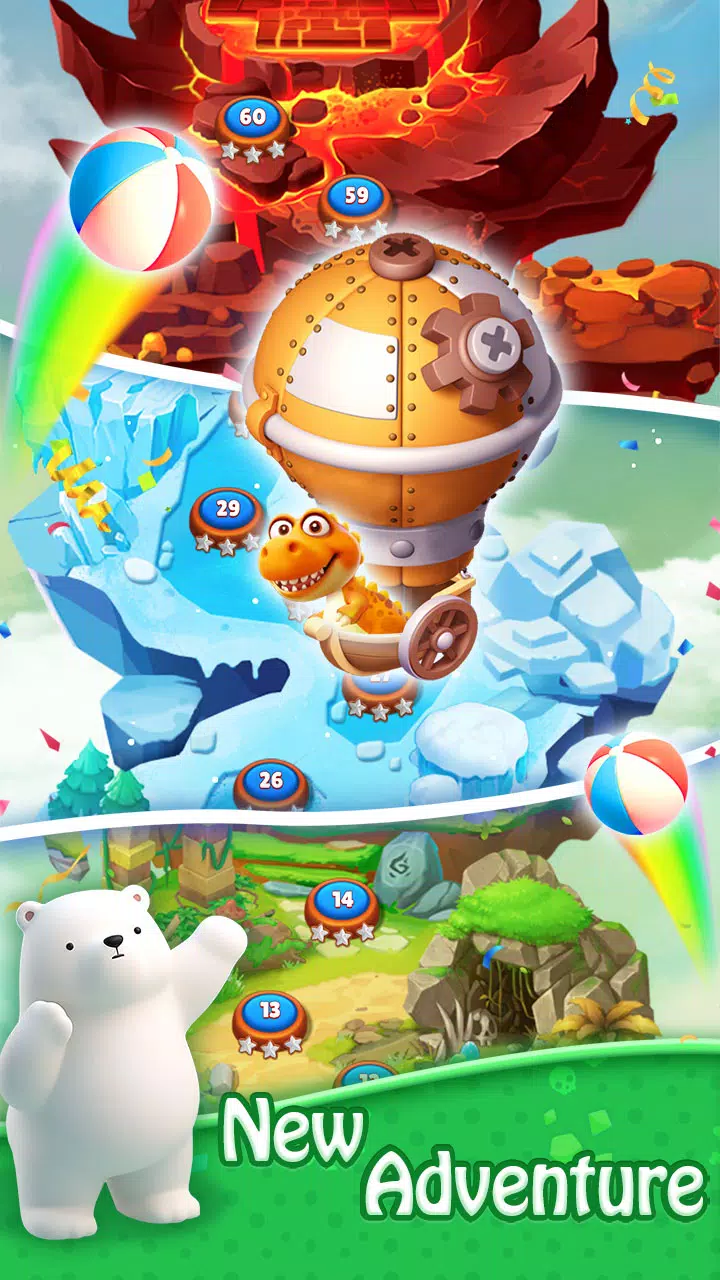 Bubble Shooter - Dino Match ကိုဖန်သားပြင်4