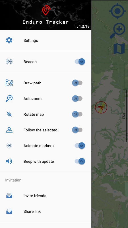 Schermata Enduro Tracker - GPS tracker 1