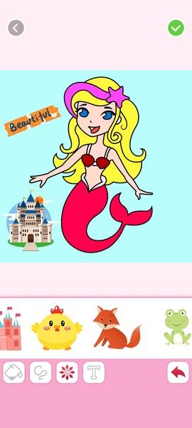 Screenshot Mermaids Coloring 3