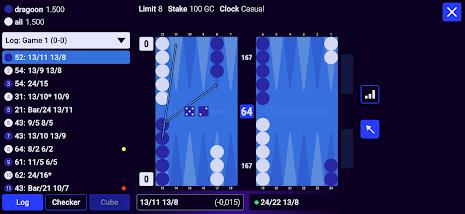 ภาพหน้าจอ Backgammon Galaxy 2