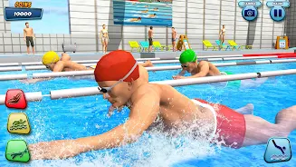 Aqua swimming pool racing 3D স্ক্রিনশট 4