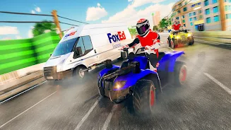 ATV Quad Bike Traffic Race screenshot 2