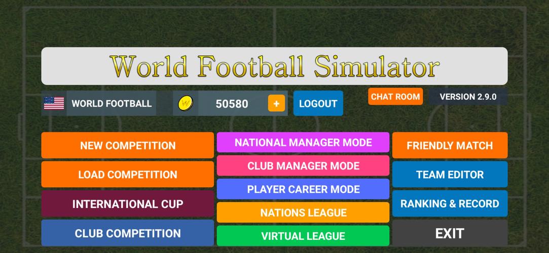 World Football Simulator 스크린 샷 1