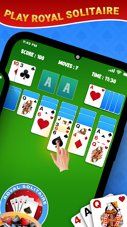 Royal Solitaire Card Game屏幕截圖2