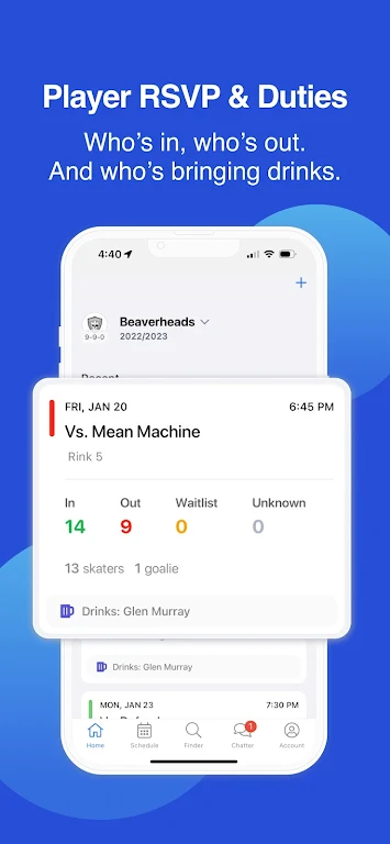 Screenshot BenchApp - Sports Team Manager 3