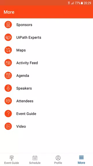 ภาพหน้าจอ UiPath Events 3