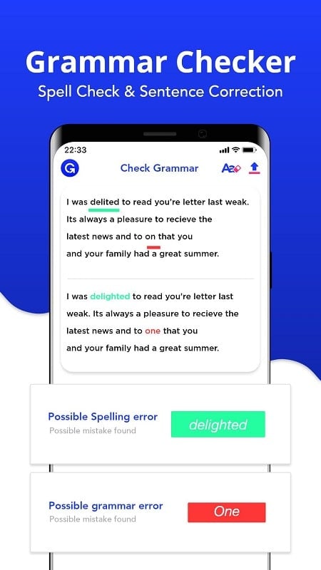 ภาพหน้าจอ Grammar Checker 4