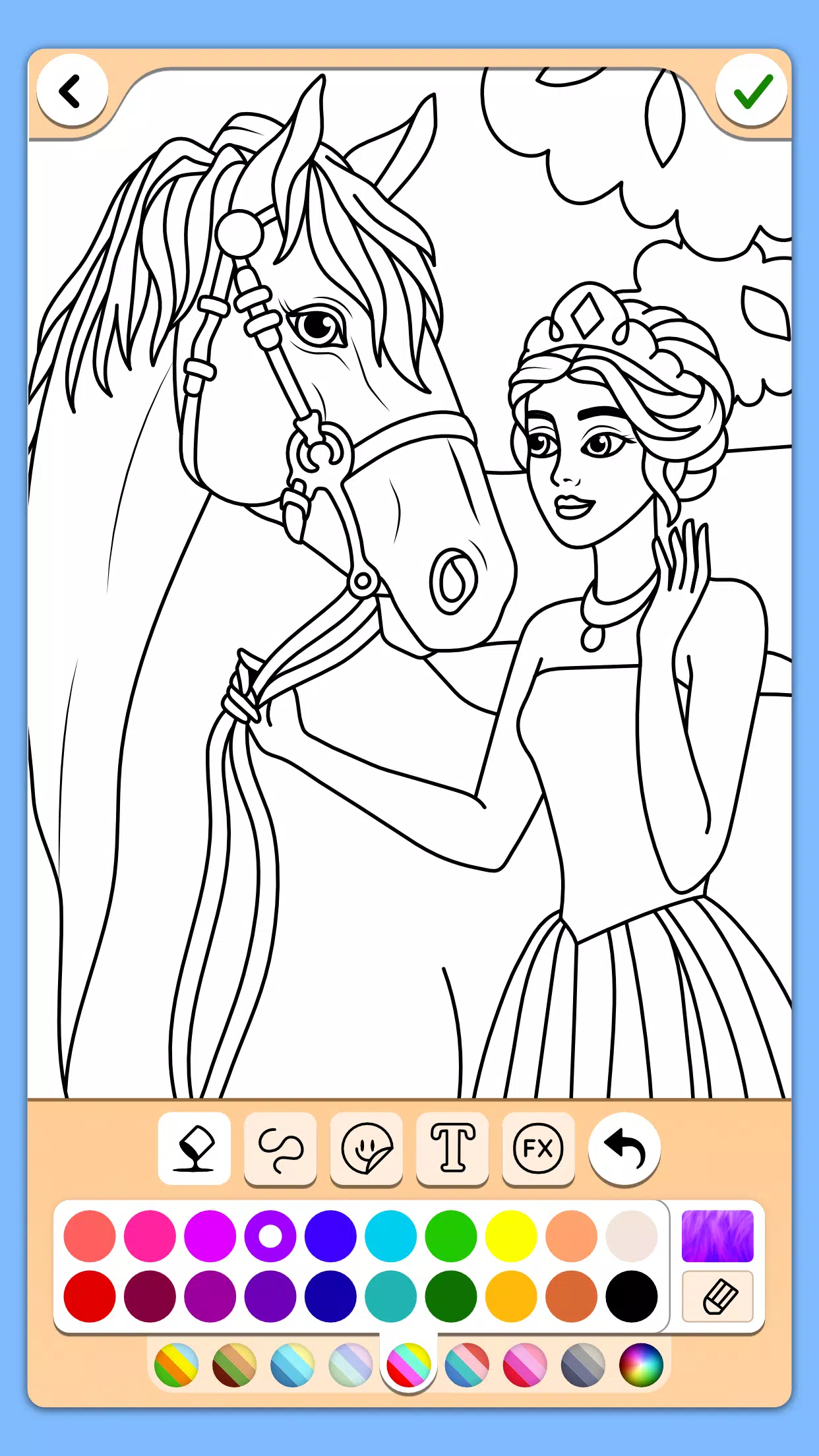 ภาพหน้าจอ Princess Coloring Game 4