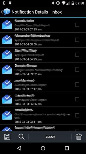 Notification History экрана 2