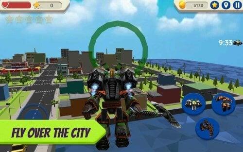 Robot Hero: City Simulator 3D Captura de tela 4