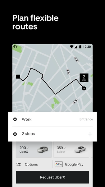 Screenshot Uber Russia — order taxis 2