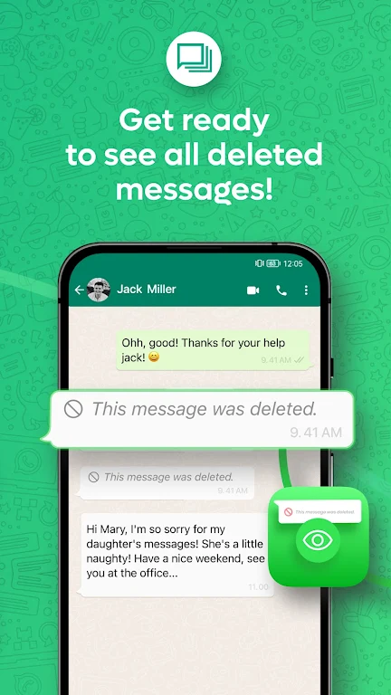 Screenshot Weye: Recover Deleted Messages 3