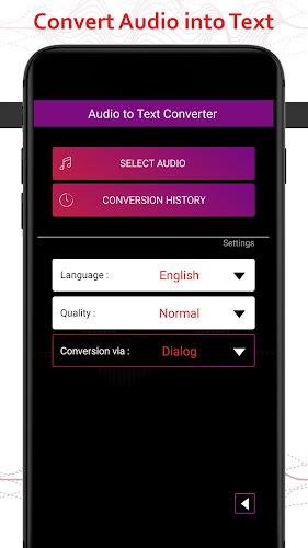 Audio To Text स्क्रीनशॉट 1