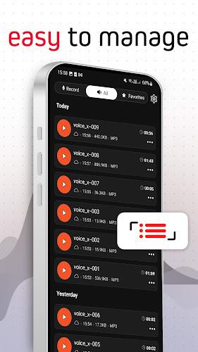 Voice Recorder Pro - VoiceX ảnh chụp màn hình 3