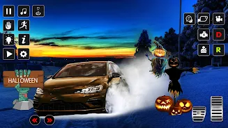 Halloween Snow City Drive captura de pantalla 1