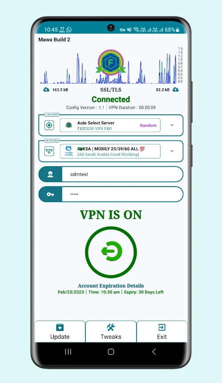 Screenshot FRIENDS VPN PRO 1