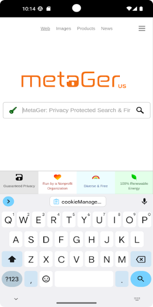 MetaGer Search screenshot 1