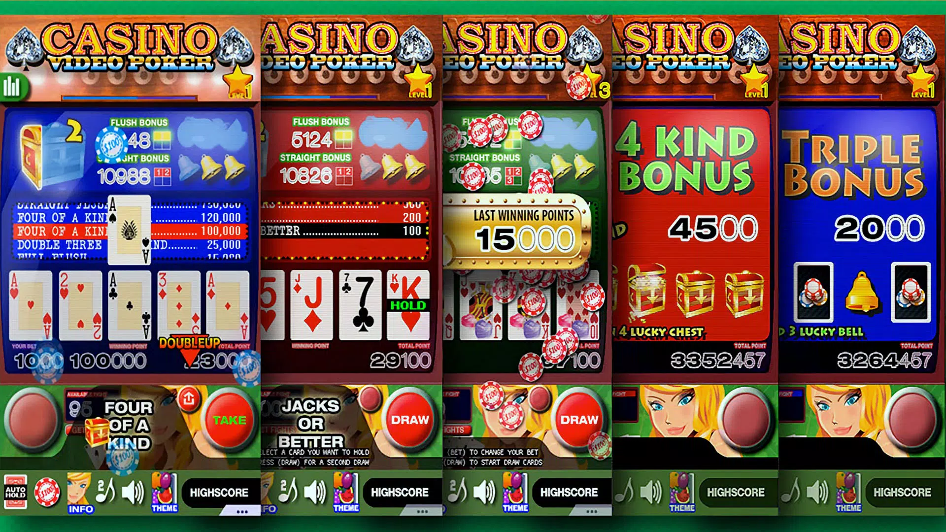 Casino Video Poker captura de pantalla 4