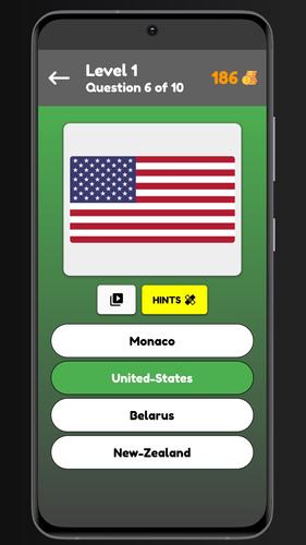 Flags Quiz - Guess The Flags 스크린 샷 1