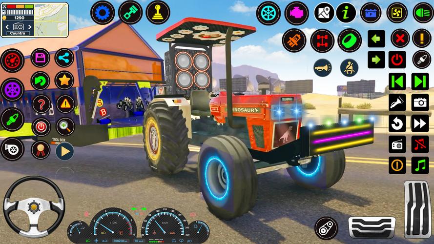 Indian Tractor Tochan Game 3d屏幕截圖1