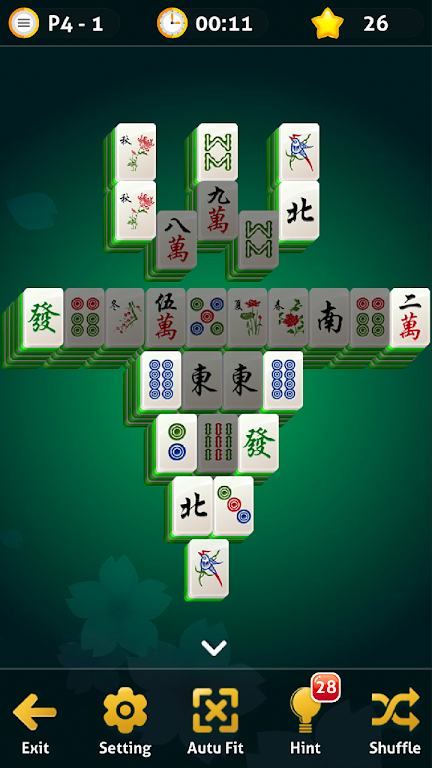 Mahjong Solitaire - Oriental Journey स्क्रीनशॉट 1