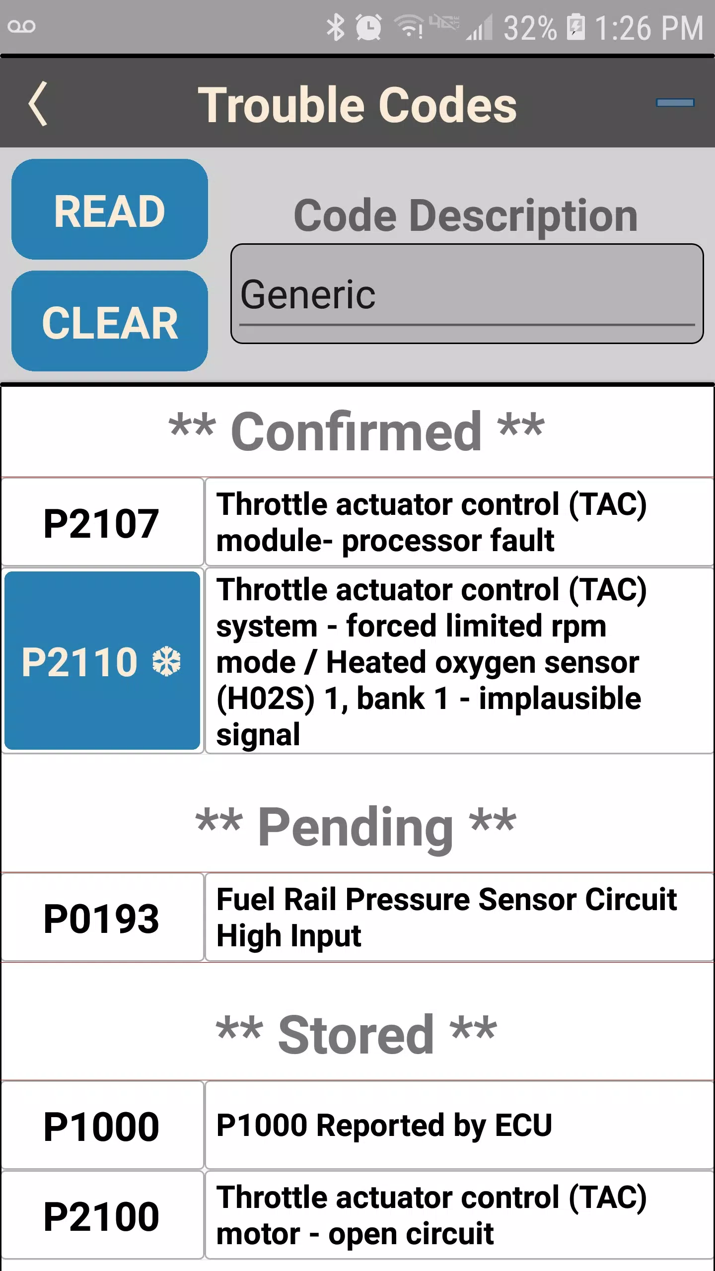 OS OBD2 Interface Скриншот 2