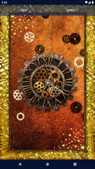 Steampunk Clock Wallpaper ekran görüntüsü 3