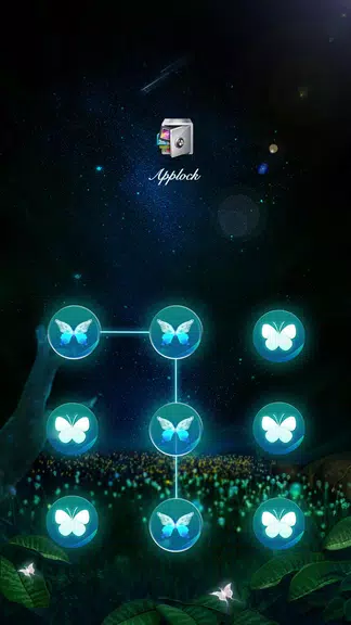 AppLock Theme Flying Butterfly ảnh chụp màn hình 1