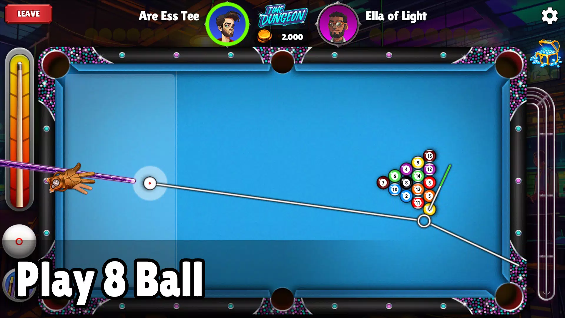 PoolStrike 8 ball pool offline zrzut ekranu 1