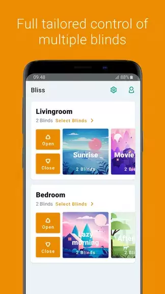 Bliss Smart Blinds स्क्रीनशॉट 1