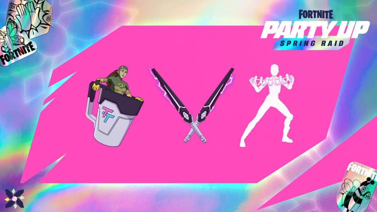 Party Up SPRING RAID EVENT EVENT รางวัลใน Fortnite ซึ่งเป็นส่วนหนึ่งของบทความเกี่ยวกับวิธีปลดล็อก Dupli-Kate