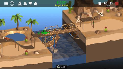 ภาพหน้าจอ Poly Bridge 2 4