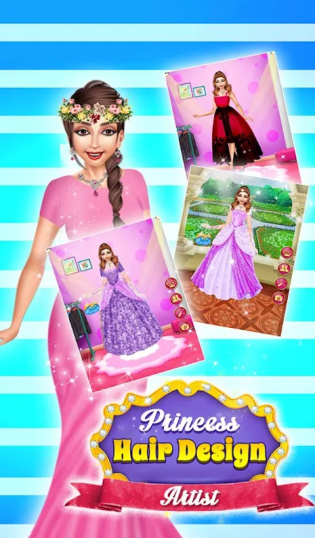 Princess Hair Saloon Design 스크린 샷 1