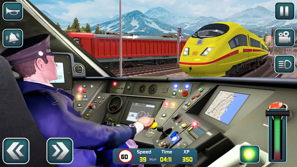 Euro Train Driver Train Games Screenshot 1